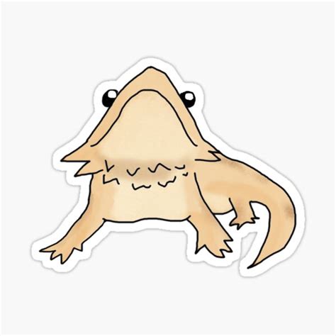 Cartoon Bearded Dragon Stickers | Redbubble