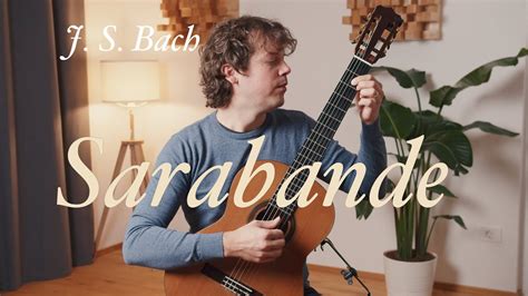 J S Bach – Sarabande from Cello Suite No. 6, BWV 1012 - YouTube