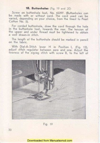 Pfaff 130 Sewing Machine Instruction Manual