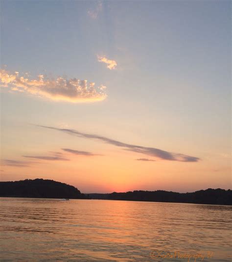 Sun setting over Lake Hartwell near Clemson University. | Clemson ...