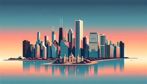 2880x1800 Resolution Chicago Skyline Sunset HD Digital Macbook Pro Retina Wallpaper - Wallpapers Den