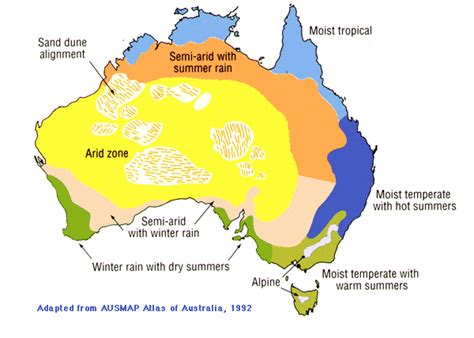 Rainfall Patterns in Australia - Australian Plant Information