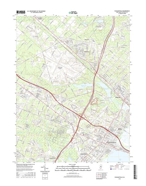 MyTopo Pleasantville, New Jersey USGS Quad Topo Map