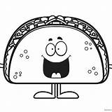Taco Coloring Pages sketch template