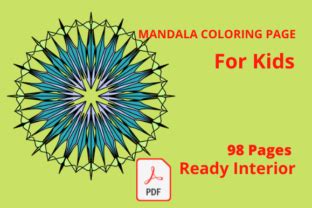 Mandala Coloring Pages for Kids Graphic by Luham Digital Products · Creative Fabrica