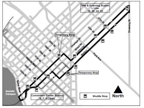 Downtown Denver Light Rail Map