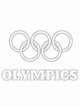 Olympic rings coloring Pages sketch template