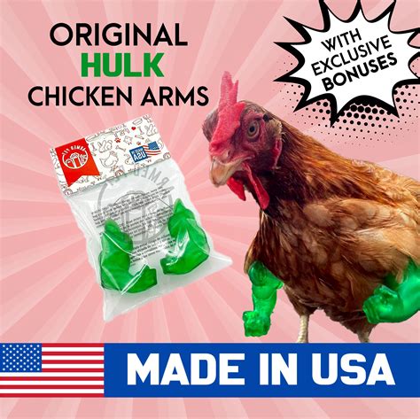 Hulk Chicken Arms Made in Texas Meme Avengers Original Chicken Gift Chicken Arms for Chicken ...