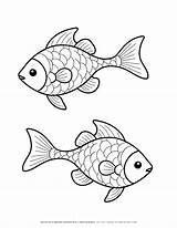 Cartoon Fish Coloring Pages Colorful  Home sketch template