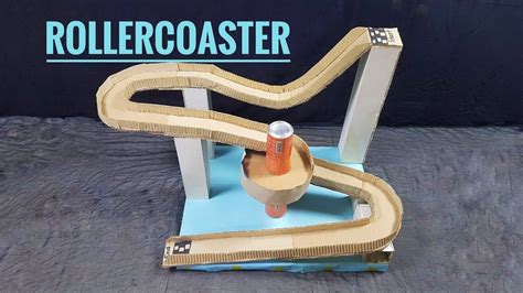 How to make a Diy Rollercoaster out of Cardboard at Home | Diy coasters tile, Cardboard crafts ...
