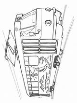 Tram coloring Pages sketch template