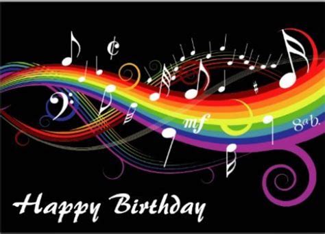 happy birthday music notes images - Darline Severson