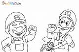 The Super Mario Bros Movie Coloring Pages sketch template