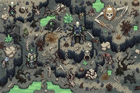 Free Undead Tileset Top Down Pixel Art - CraftPix.net