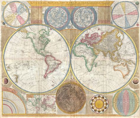 File:1794 Samuel Dunn Wall Map of the World in Hemispheres ...