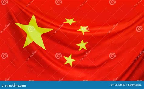 China Waving Flag. Flag Background. Stock Illustration - Illustration of revival, antique: 161751640