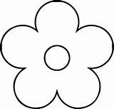Single Flower Coloring Pages sketch template