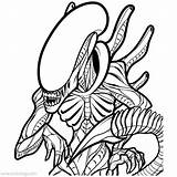 Predator Alien Coloring Pages sketch template