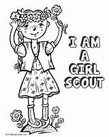 Girl Scout Brownie Coloring Pages  Home sketch template