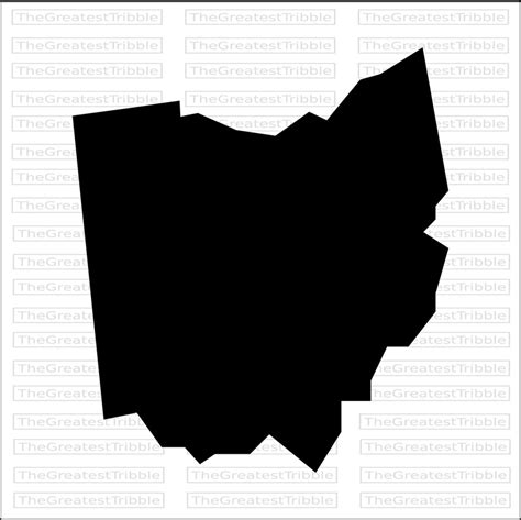 Ohio State Map Svg Png Jpg Eps Vector Graphic Clip Art Ohio - Etsy