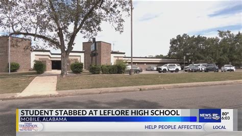 1 LeFlore High School student stabbed, 1 taken to Metro Jail: Mobile Police - YouTube