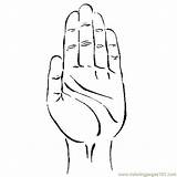 Hand Coloring Pages  Coloring Cool sketch template