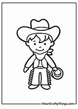 Western Cowboy Coloring Pages sketch template