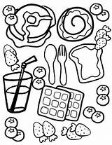 Breakfast Coloring Pages Printable sketch template