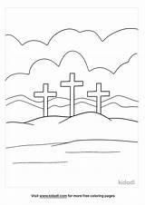 Free Mt Calvary Coloring Page  Printables Kidadl sketch template