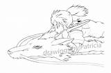 Spirited Away Haku Dragon Anime Coloring Pages sketch template
