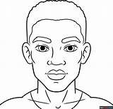 Black Mans Face Coloring Page  Easy Drawing Guides sketch template