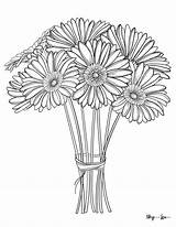 Gerber Daisy Coloring Pages sketch template