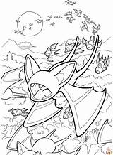 Zubat Coloring Pages sketch template