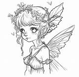 Fairy Coloring Pages For Girls sketch template