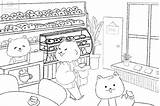 Comfy cafe Digital coloring Page  Tammiecoffees Ko Fi Shop ️ sketch template