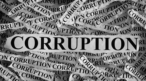 Evil Of Corruption originate at speech end at slogans