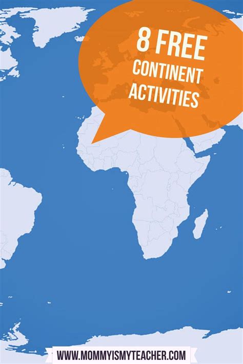 8 FREE Activities to Teach Your Children the Continents — Mommy is My Teacher | Continents ...