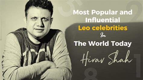 Leo Horoscope : Famous Leo Celebrities In The World