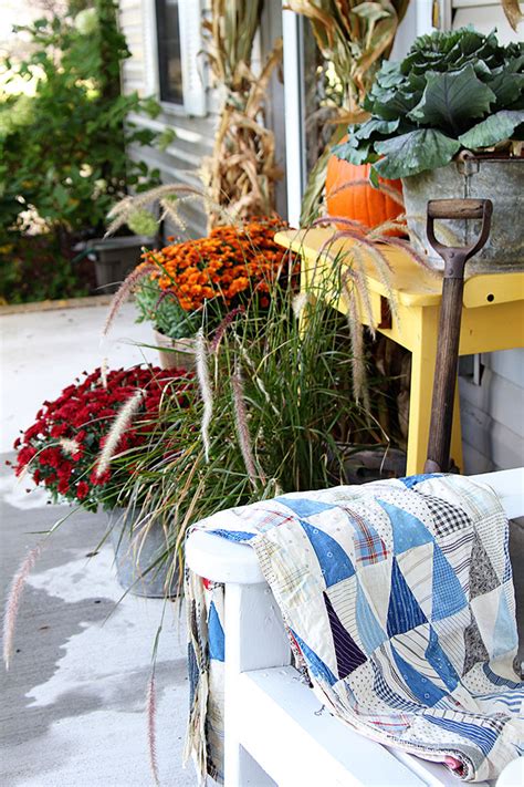 Fall Porch Decor Farmhouse Style - House of Hawthornes