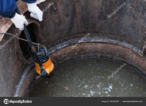 Immersion Drainage Pump Cesspool Filled Contaminated Water Feces ...