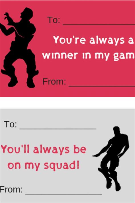 Fortnite Valentines Cards {Free Printable} | It Is a Keeper