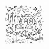 Merry Christmas Coloring Page Line Art coloring Design  sketch template
