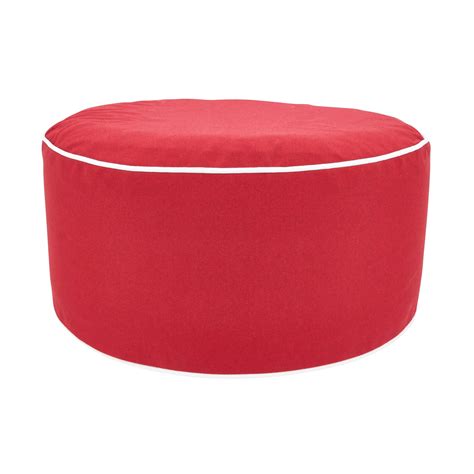 Saro Lifestyle Simply Solid Indoor/Outdoor Inflatable Ottoman - Walmart.com - Walmart.com