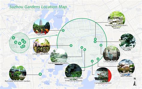 Maps of Suzhou: Downloadable and Detailed, Suzhou Garden Map