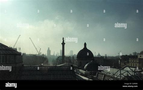 Foggy London skyline Stock Photo - Alamy