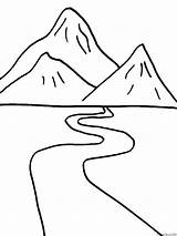 River Icon Mountains Clipart Coloring Svg Transparent Webstockreview  sketch template