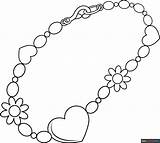 Bracelet Coloring Page  Easy Drawing Guides sketch template
