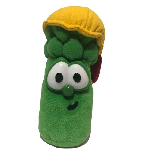 Veggietales 7" JR ASPARAGUS Plush Stuffed Animal Junior Toy Eden Veggie ...