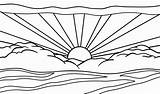 Dibujos De Puesta Del Sol Para Colorear  60 Imágenes Imprimir Gratis sketch template