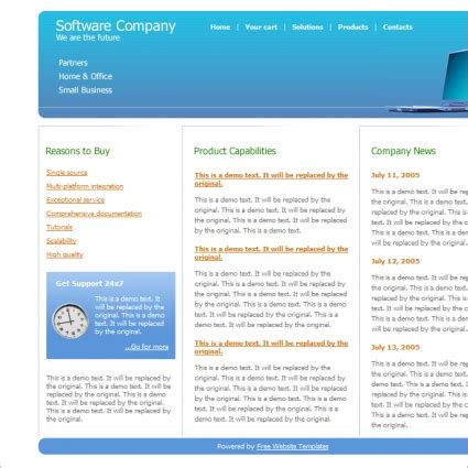 Company web templates free download 93 .html .css .js files